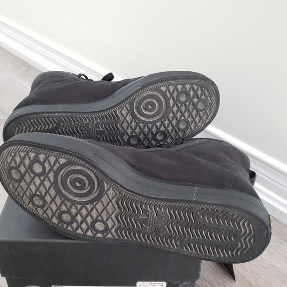 100% Authentic Raf Simons x Adidas Spirit  High Black Sneakers Sz 8 US - Picture 10 of 10